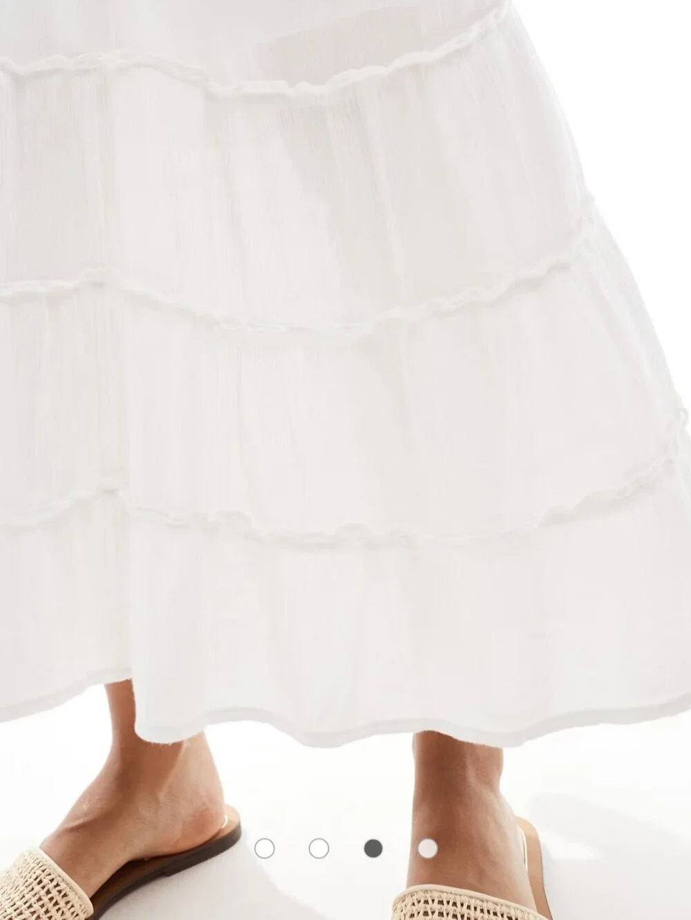 Abercrombie & Fitch White V Neck Halter Maxi Dress NWT Large